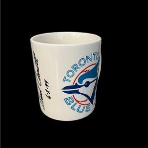 Vintage Toronto Blue Jays Autographed Brad Cornett 1994 Coffee Mug 10 oz